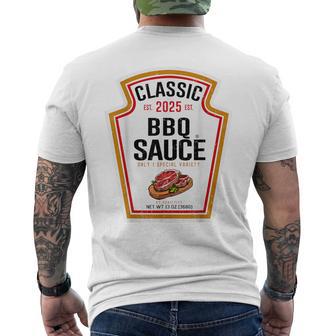Bbq Sauce Condiment Diy Halloween Costume Matching Group Men's T-shirt Back Print - Thegiftio UK