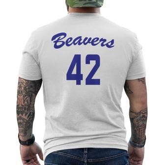 Beavers Classic 1980S N Werewolf Vintage Graphic Men's T-shirt Back Print - Thegiftio UK