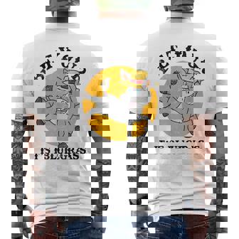 Bet Your Ass It's Bluegrass Country Music Banjo Fiddle Men's Back Print T-Shirt | Mazezy