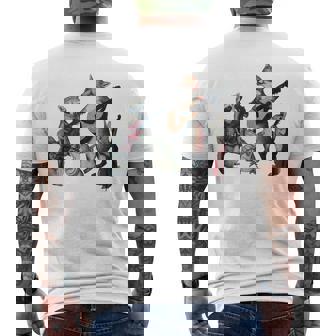 Bluegrass Animal Band Geeky Musical Vintage Men's Back Print T-Shirt | Mazezy