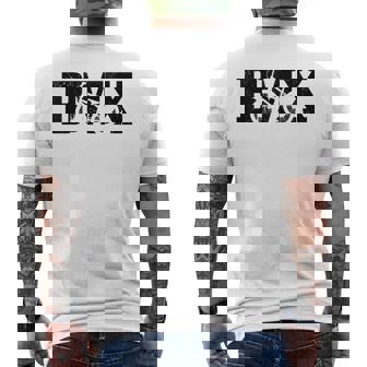 BMX Bike Bicycle BMXer Men's Back Print T-Shirt | Mazezy