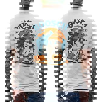 Boosch Light Halloween Men Ghost Beer Drinking Men's T-shirt Back Print - Monsterry