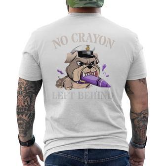 Boys No Crayon Left Behind Corps Squad Military Our Troop Men's T-shirt Back Print - Monsterry