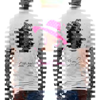 Breast Cancer Awareness African American Afro Women Men's T-shirt Back Print - Thegiftio