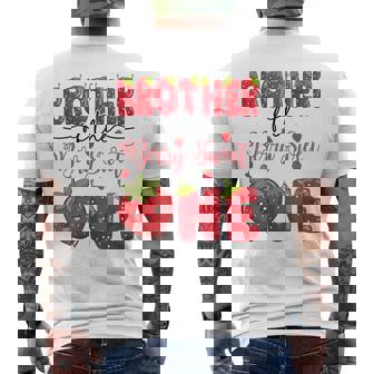 Brother Of The Berry Sweet One Strawberry First Birthday Men's T-shirt Back Print - Monsterry