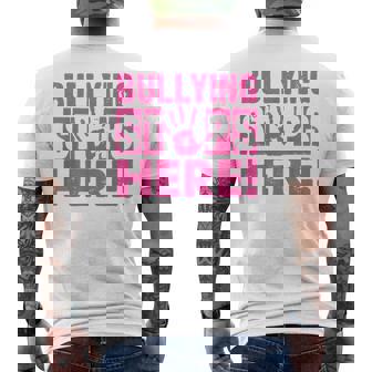 Bullyingtop Here ピンクシャツデー メンズTシャツ バックプリント - Kawaiitshirt