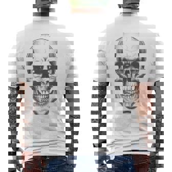 Calavera Diseño Gótico Punk Y Motero In Mangas Camiseta Hombre Estampado Espalda - Regaloses
