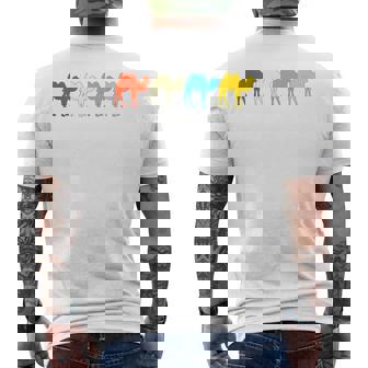 Camel Train Caravan Animal Desert For Safari Tourists Tank Top Men's Back Print T-Shirt | Mazezy