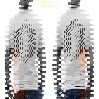 Camisa Geometríaagrada Hexágono Futurista Abstracto Fractal In Mangas Camiseta Hombre Estampado Espalda - Regaloses