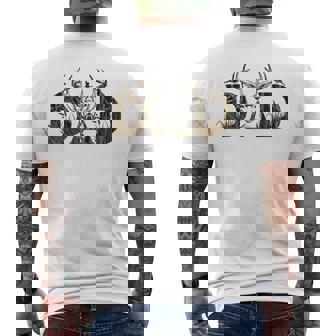 Camo Deer Hunting Dad Hunting Dad Apparel Men's T-shirt Back Print - Monsterry