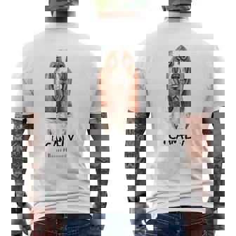 I Can Fly バセットハウンド メンズTシャツ バックプリント - Kawaiitshirt