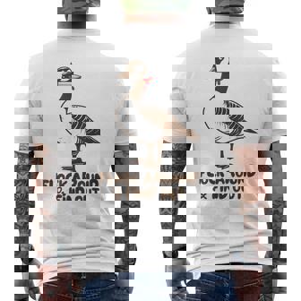 Canadian Goose Murder Flock Around Find Out Goose Meme Men's T-shirt Back Print - Monsterry