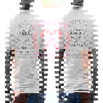 Candy Cane Christmas Club Festive Holiday Candy Canes Men's T-shirt Back Print | Mazezy