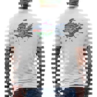 Cape Cod Tropical Fish Graphic Men's T-shirt Back Print | Mazezy