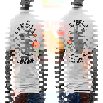 Capybara Animal De Peluche Capibara Lindo Para Niños Y Niñas Camiseta Hombre Estampado Espalda - Regaloses