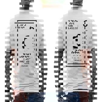 Carbon Element Black Men's T-shirt Back Print - Thegiftio