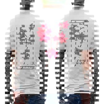 Cerisier Japonais En Fleurs Esthétique Manche Longue T-shirt imprimé au dos - Cadeauxyz