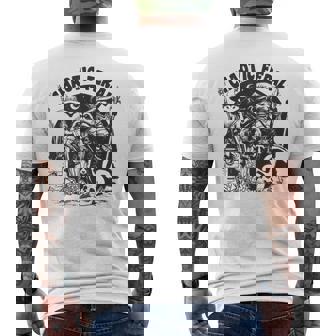 Chaotic Feral Raccoon Possum Skunk Boardgame Gamer Men's T-shirt Back Print | Mazezy