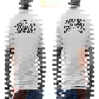 Chicago Throwback Print Classic Men's T-shirt Back Print - Monsterry