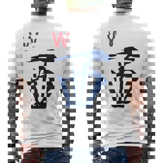 Chinese Mah Jong Honors Winds West Tile Mahjong Costume Men's Back Print T-Shirt | Mazezy