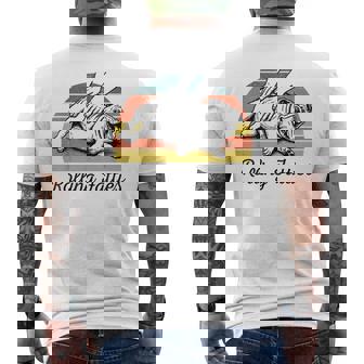 Chubby Bulldog Rolling Fatties Vintage Men's T-shirt Back Print | Seseable UK