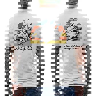 Chubby French Bulldog Rolling Fatties Vintage Men's T-shirt Back Print | Seseable UK