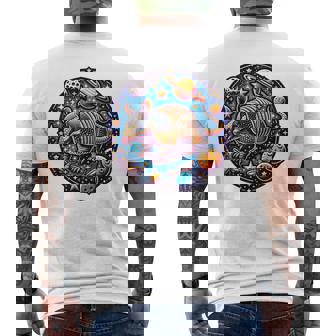 Cool Armadillo And Cute Space Armadillos Men's T-shirt Back Print - Thegiftio