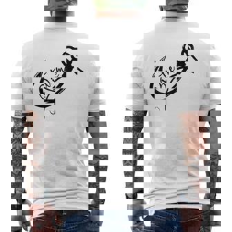 Cool Catchy Angler Retro Bite Me Bass Fishing Fishermen Men's T-shirt Back Print | Seseable CA