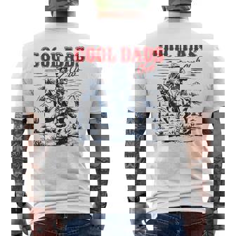 Cool Dads Club Retro Dad Western Cowboy Dad Men's T-shirt Back Print - Monsterry