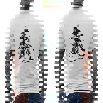 Cool Moutain Bike Cycling Bold Men's Back Print T-Shirt | Mazezy