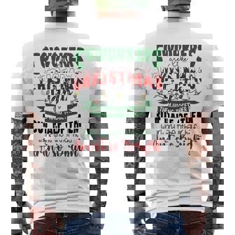 Coworkers Are Like Christmas Lights Office Xmas Party Men's T-shirt Back Print - Thegiftio