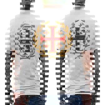 Croix De Jérusalem Épique Templiers Chrétiens T-shirt imprimé au dos - Cadeauxyz