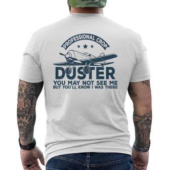 Crop Dusting Professional Crop Duster Fart Men's T-shirt Back Print - Thegiftio UK