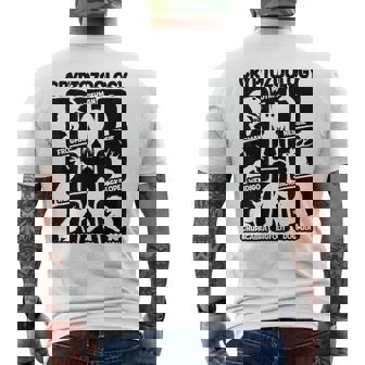 Cryptid Bigfoot Mothman Dogman Nessie Monsters Cryptozoology Men's T-shirt Back Print | Mazezy