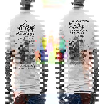 Cute Cat Lover Cats Bring Me Joy Humans Make My Head Hurt Men's T-shirt Back Print - Monsterry