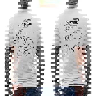 Cute Lucky Charm Collage Men's T-shirt Back Print - Thegiftio