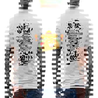 Cute Lets Taco Bout It Mexican Taco Men's T-shirt Back Print - Thegiftio