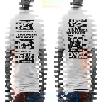 Dad Best Turntablism Dad Ever Men's Back Print T-Shirt | Mazezy