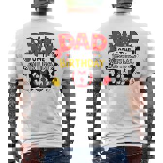 Dad Of The Birthday Boy Matching Dad Son Family Bday Men's T-shirt Back Print | Seseable CA
