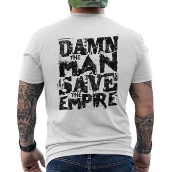 Damn The Man Save The Empire Men's T-shirt Back Print - Thegiftio UK
