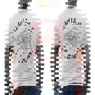 Daughter Of Immigrant Asian Hispanic Heritage Latina Men's Back Print T-Shirt | Mazezy