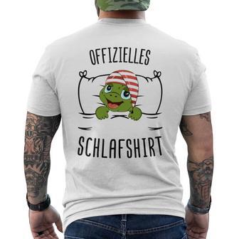 De Nuit Officiel Avec Motif Tortue Amusant Manche Longue T-shirt imprimé au dos - Cadeauxyz