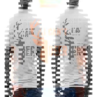 Deer Hunting Sorry I Cant Its Season Hunter Dad Men's T-shirt Back Print - Monsterry