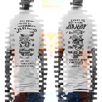 Départ Retraite Maître Cadeau Chouette Enseignant Classe T-shirt imprimé au dos - Cadeauxyz