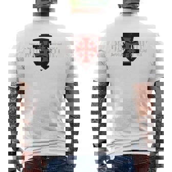 Deusult Chrétienne Croix De Jérusalem T-shirt imprimé au dos - Cadeauxyz