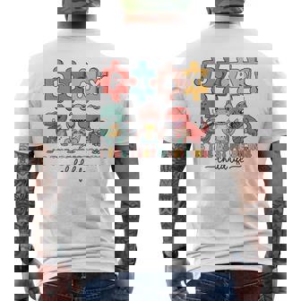 Dinosaur Child Life Specialist Play Is The Best Medicine Cls Men's T-shirt Back Print - Thegiftio