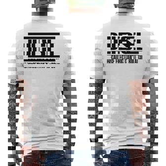 Divertida De Camión Diesel Manga Larga Camiseta Hombre Estampado Espalda - Regaloses