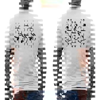 Dollar Sign In Alternative Grunge Alt Emo Goth Tattoo Style Men's Back Print T-Shirt | Mazezy