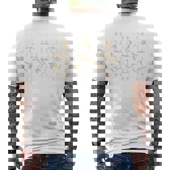 Dollar Sign In Grunge Alternative Emo Alt Goth Tattoo Style Men's Back Print T-Shirt | Mazezy