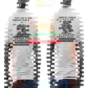 Don’T Poke The Bear California Republic California Us State Men's T-shirt Back Print | Mazezy